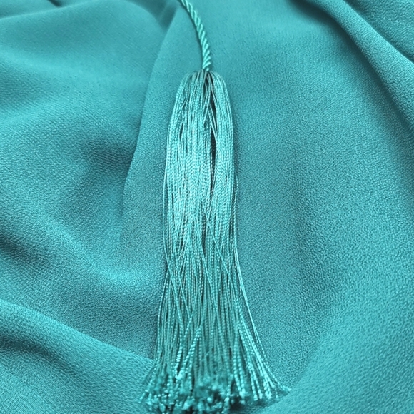 Michael, Michael Kors Green Long Sleeved Boho Top Size Large - Picture 7 of 7